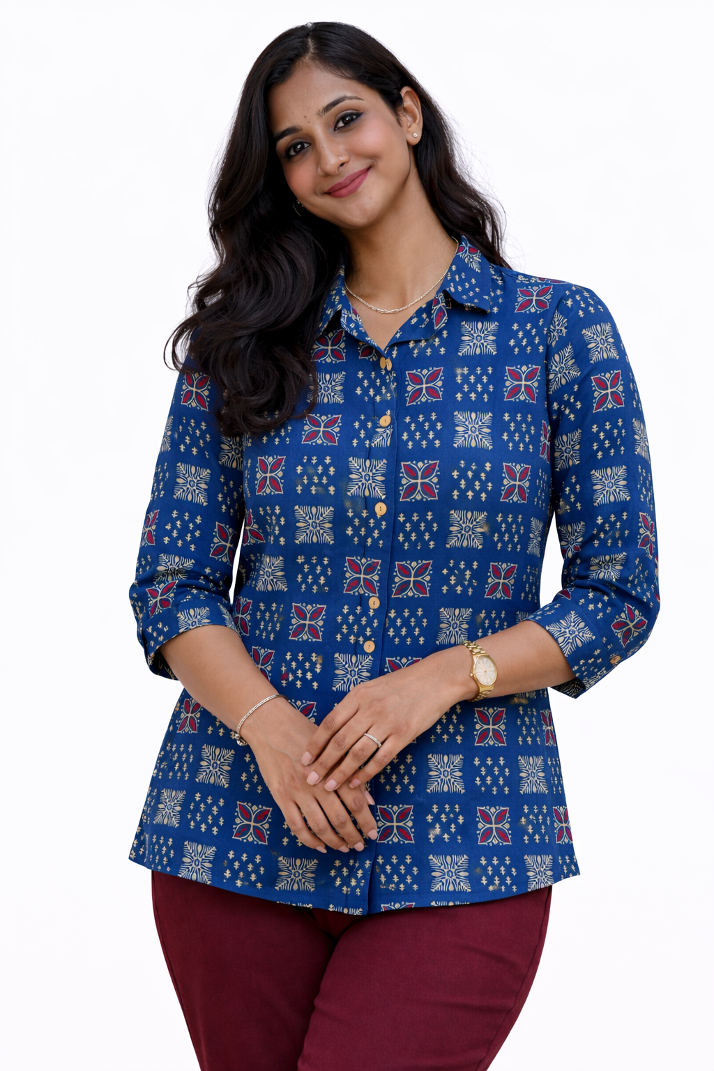 Image of Blue Ladies Shirt