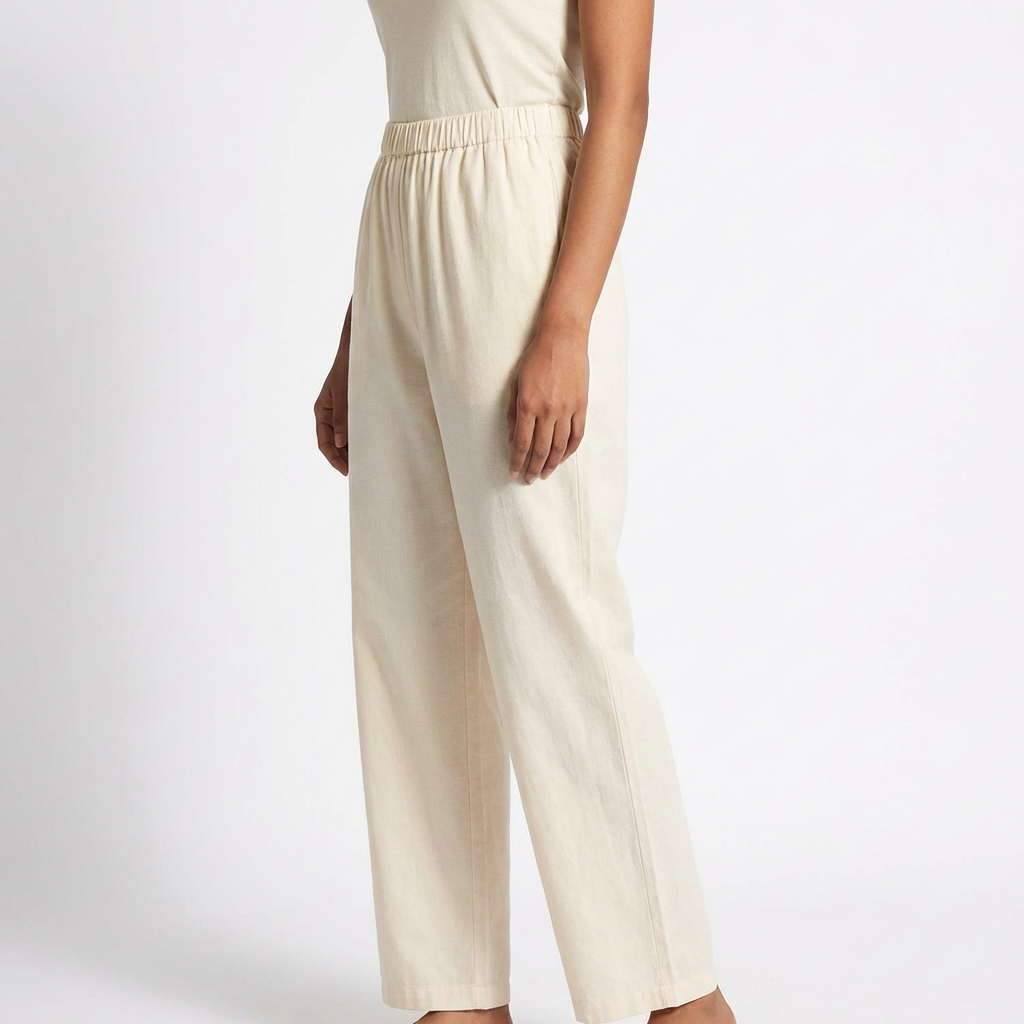 Image of Cream - Straight Pant