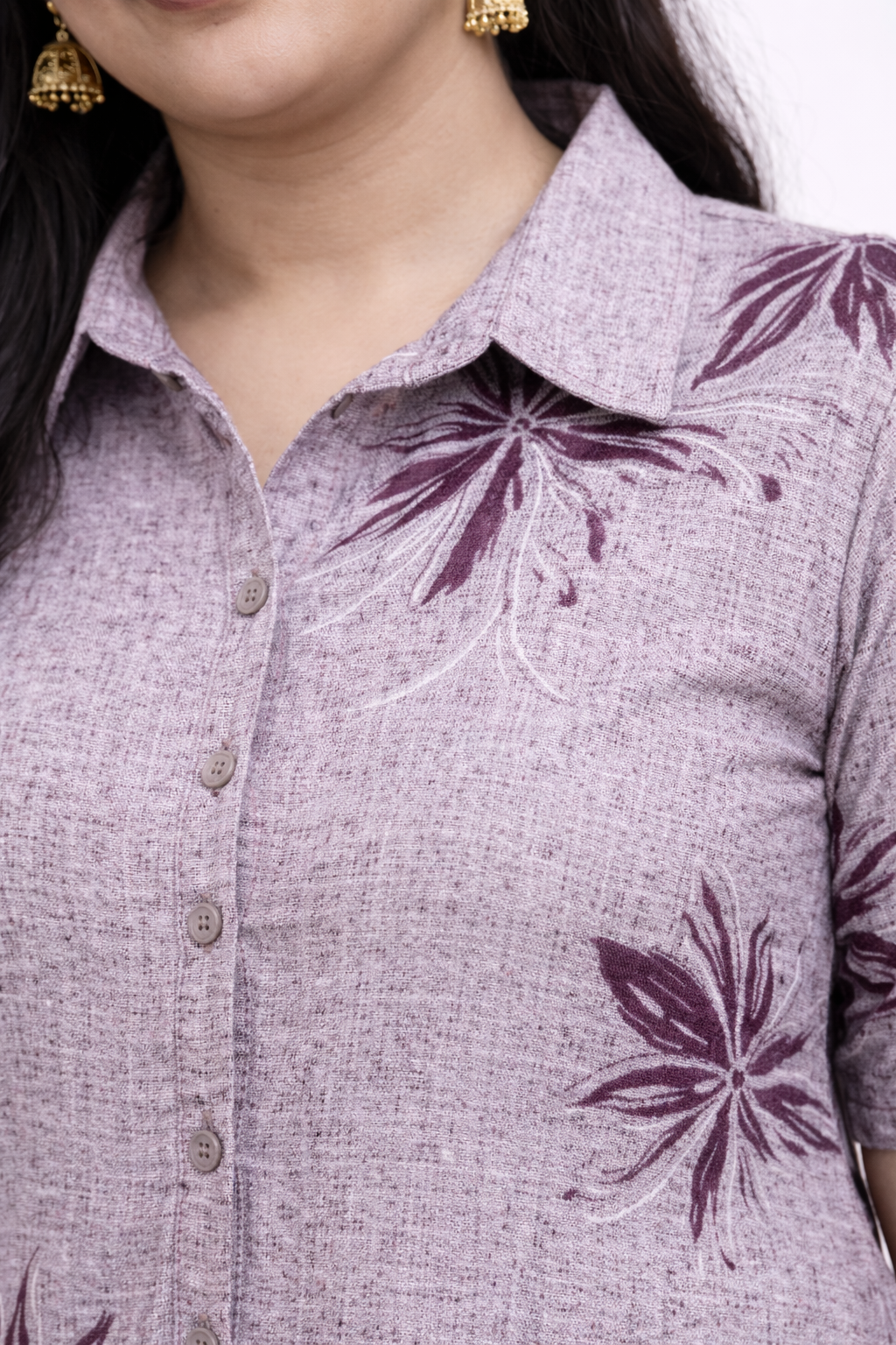 Image of Magenta - A-Line Kurti