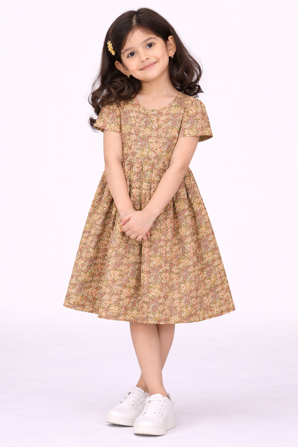Image of Kids Frock - Green - 1070