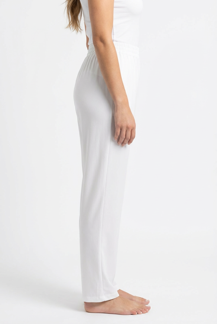 Image of White - Straight Pant