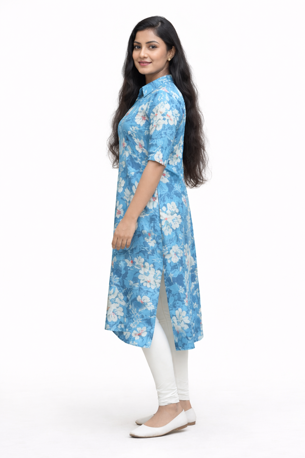 Image of Blue - A-Line Kurti