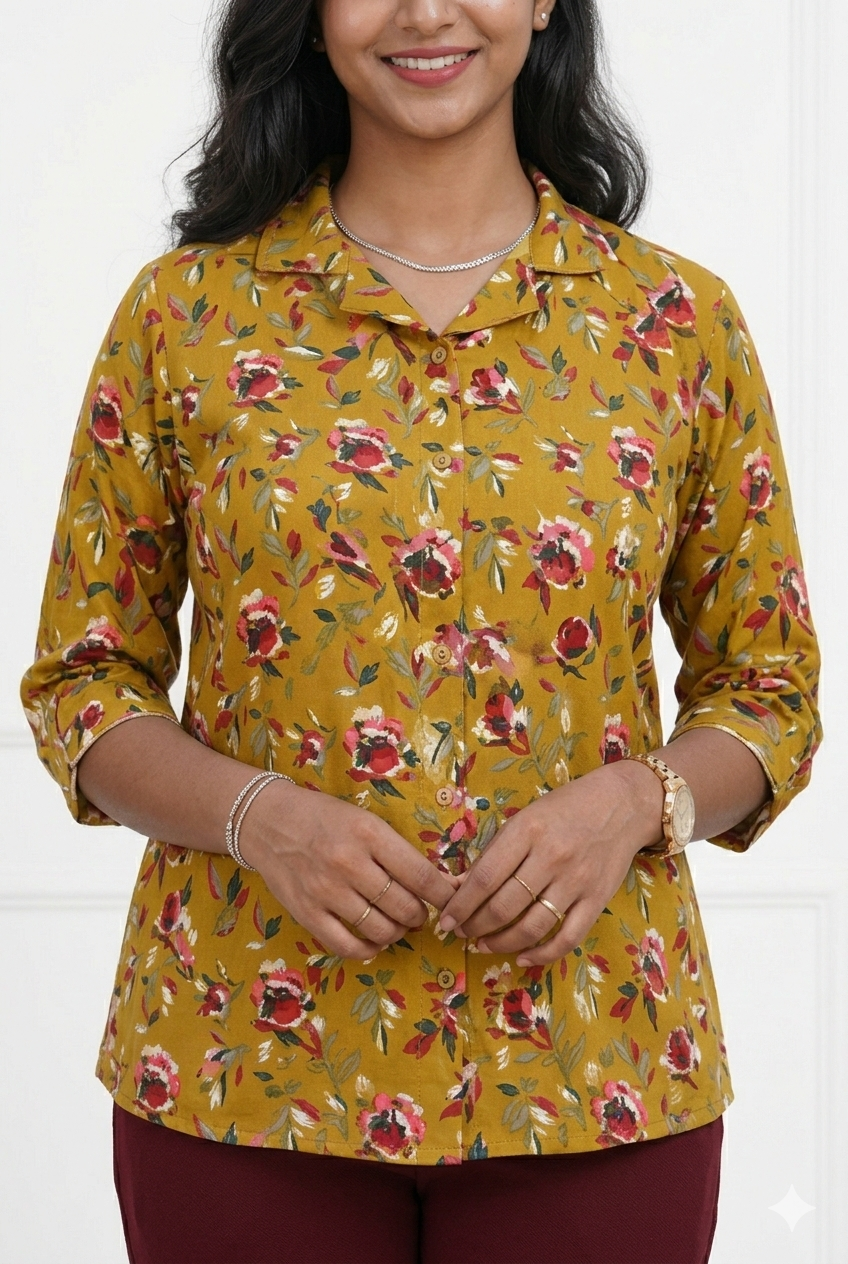 Image of Mustard Ladies Shirt