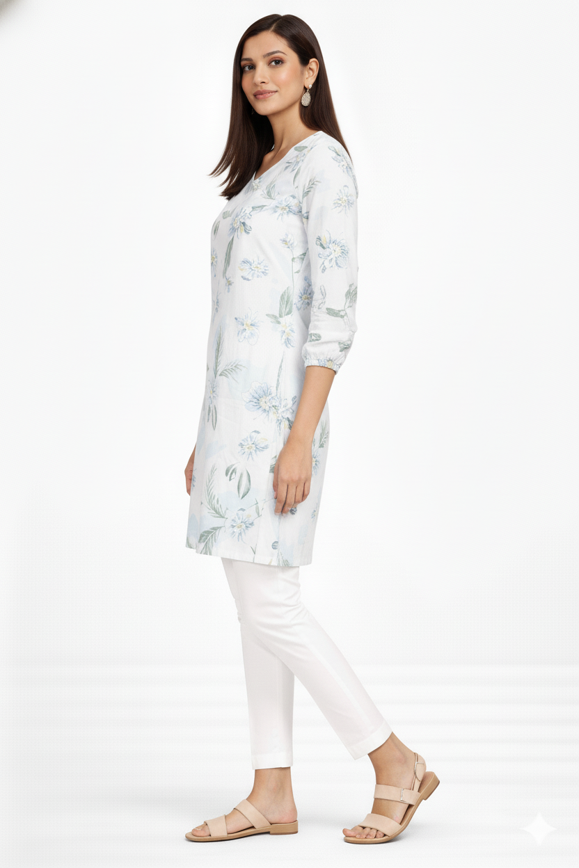 Image of White - Short Top