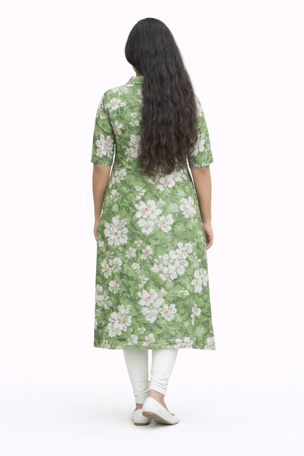 Image of Green - A-Line Kurti