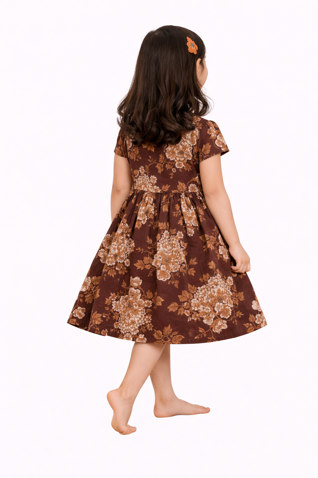 Image of Kids Frock - Maroon - 1070