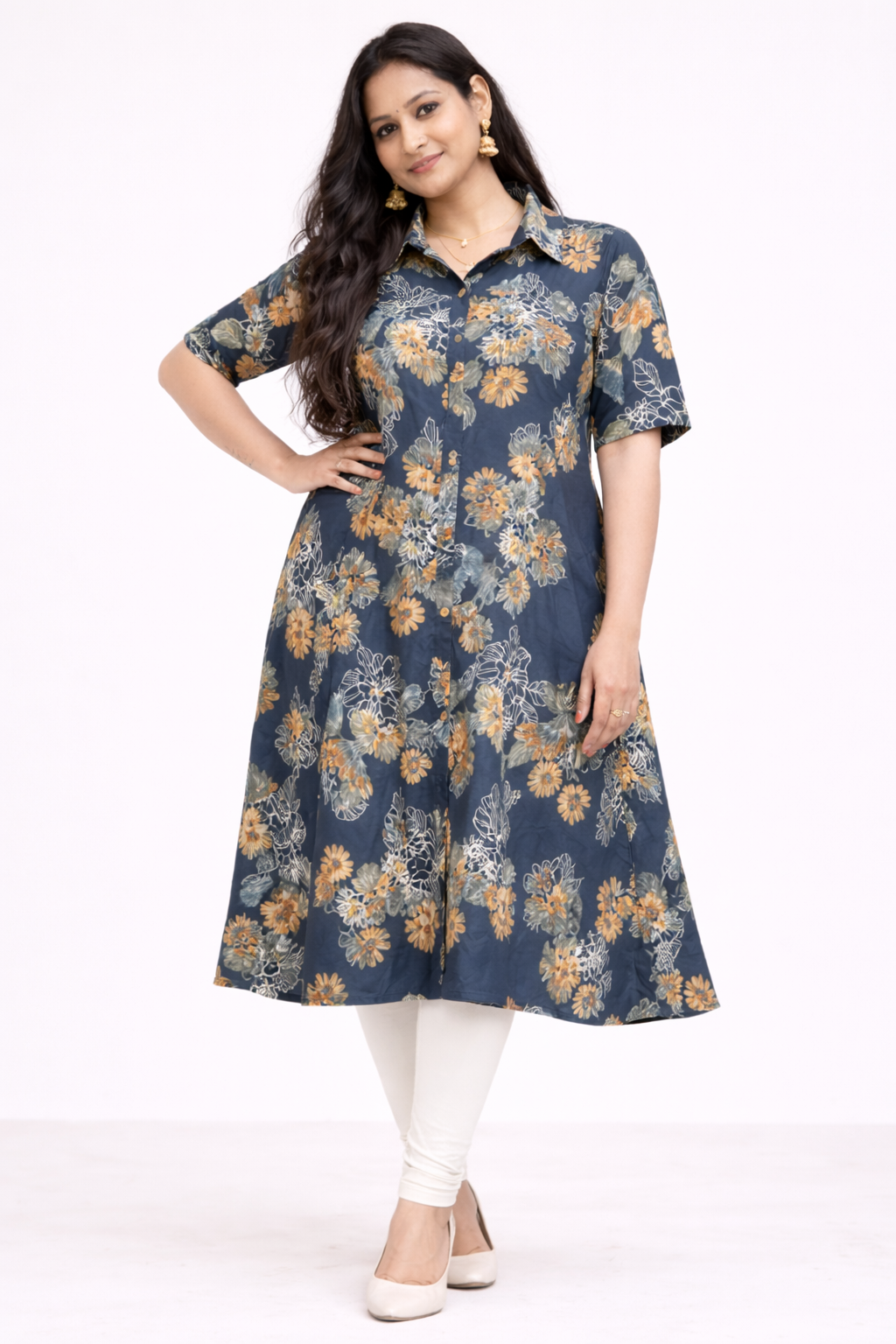 Image of Black - A-Line Kurti