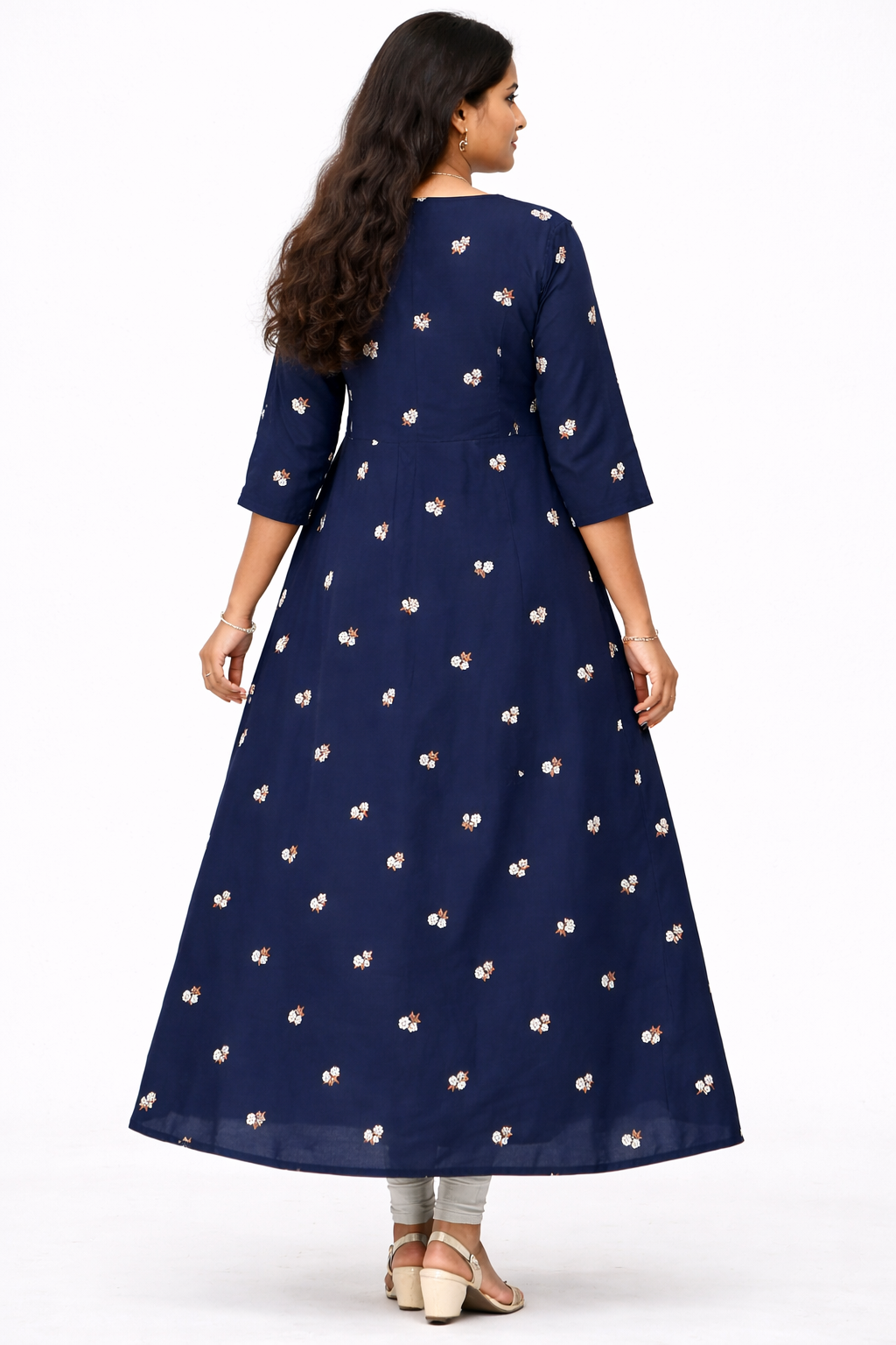 Image of Navy Blue Circular Frock