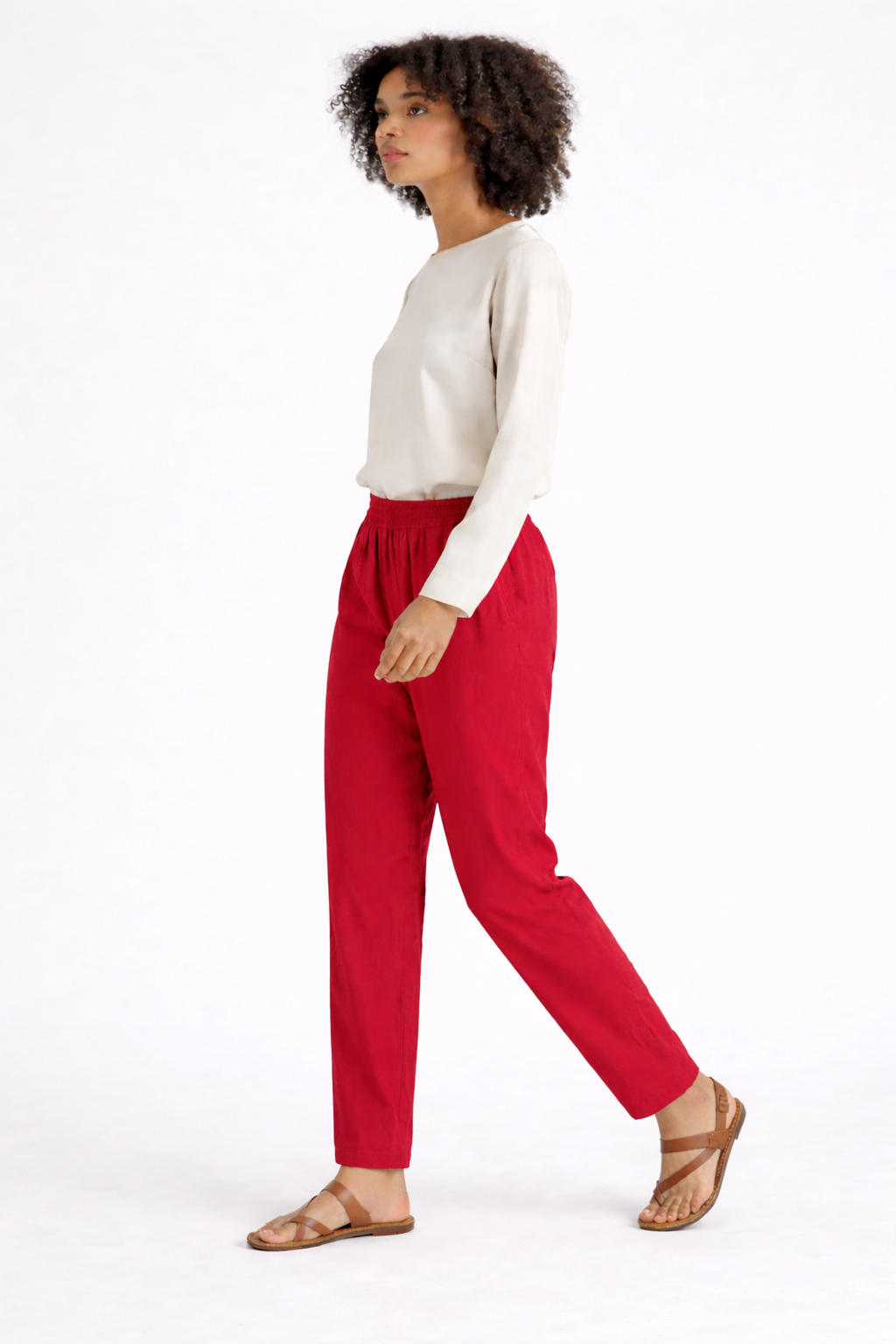 Image of Red - Straight Pant