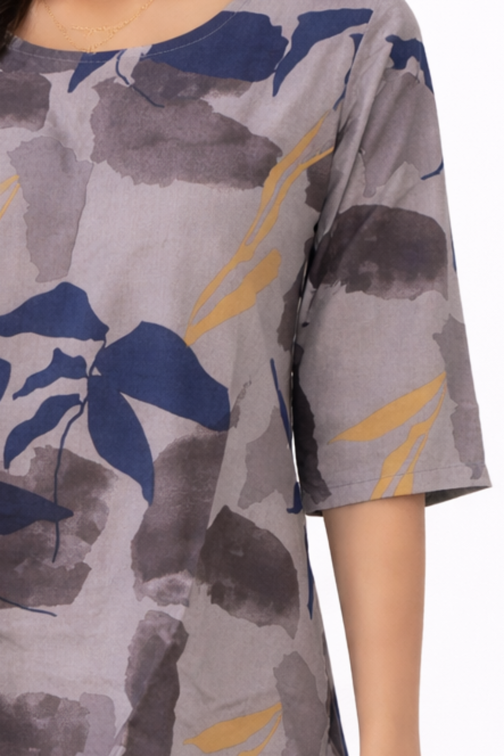Image of Gray - Hip Length kurti - 1081