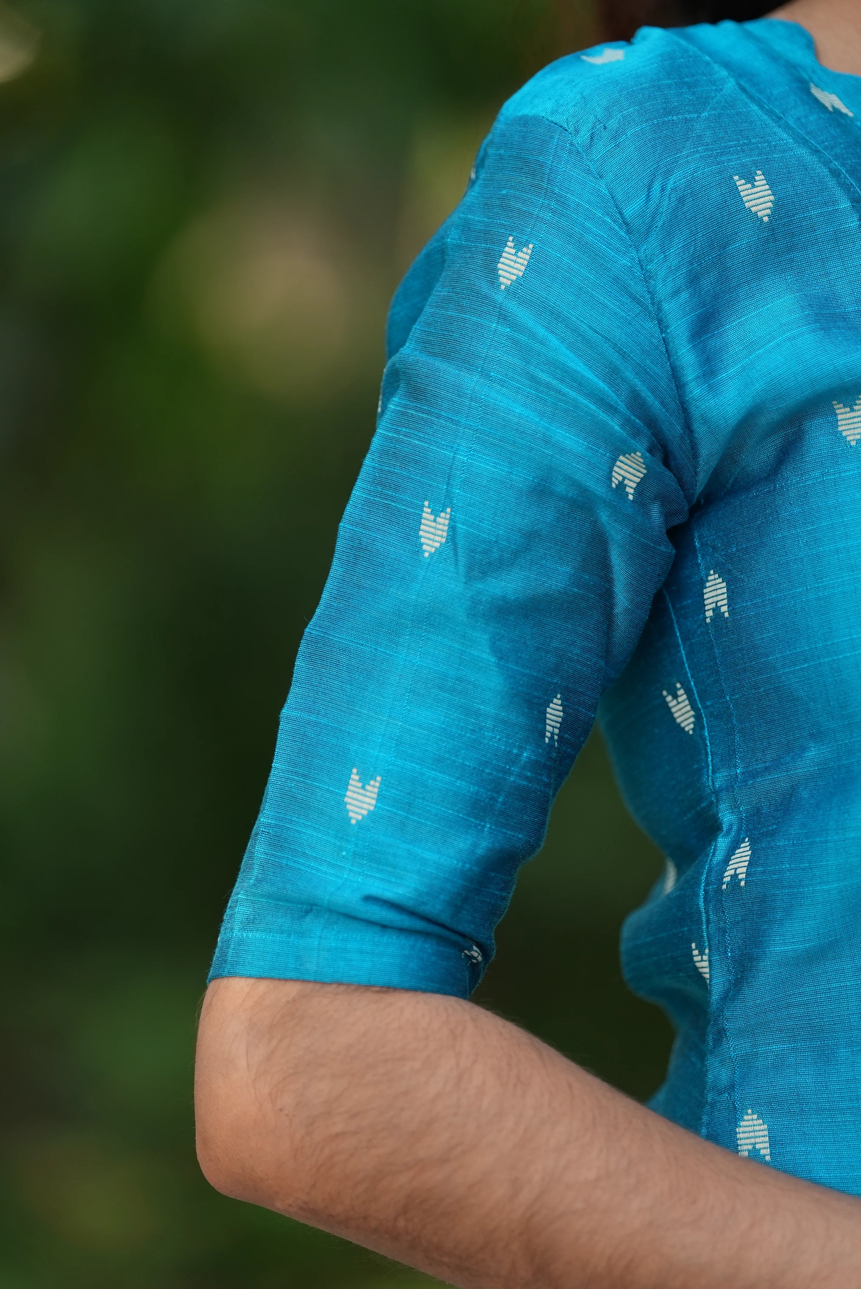 Image of Teal Grace Chudidhar Set