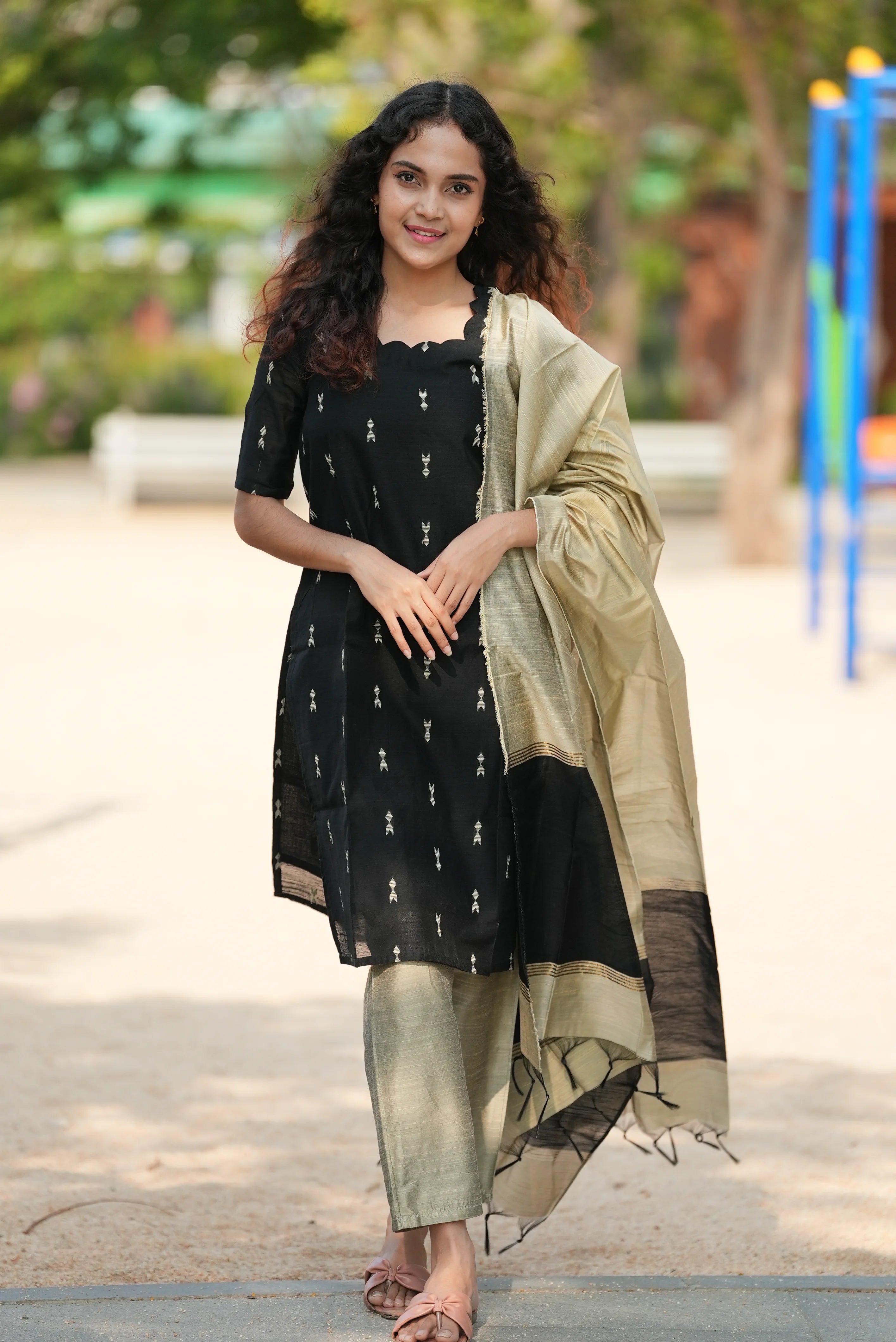 Image of Midnight Grace Chudidhar Set