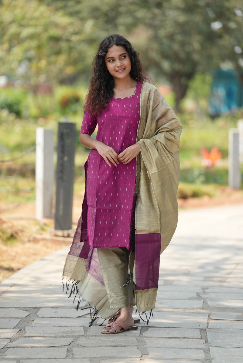 Orchid Glow Chudidhar Set