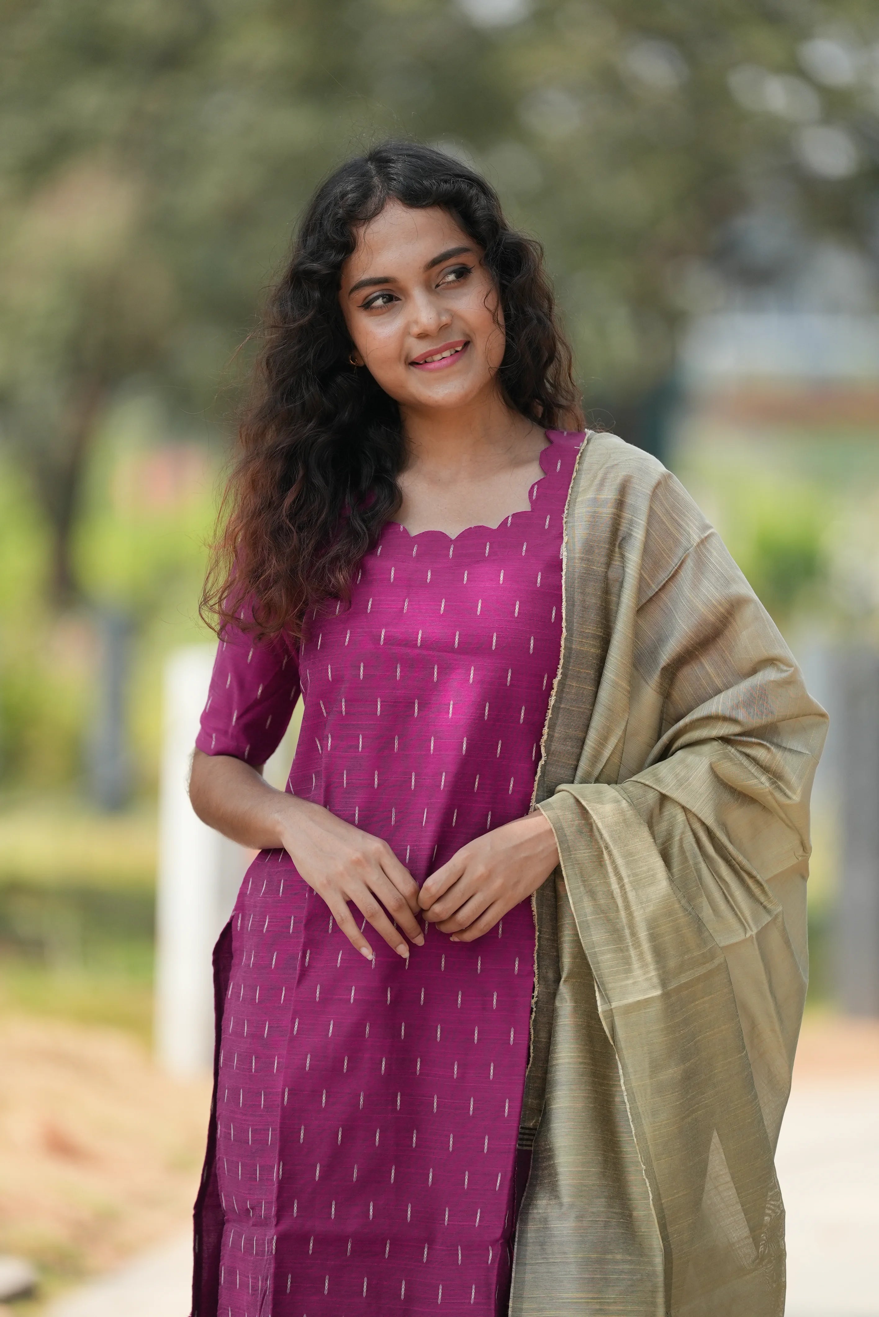 Image of Orchid Glow Chudidhar Set