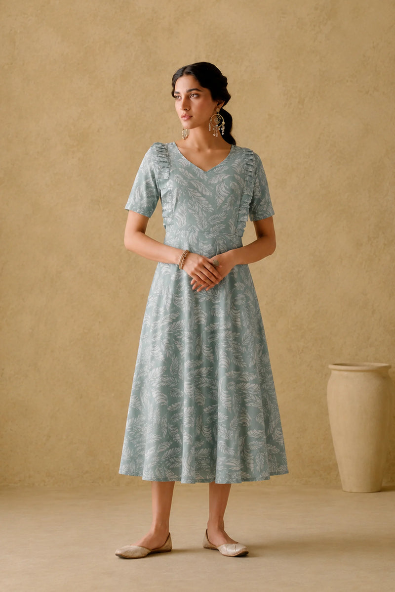 Sage Leaf Maternity Frock