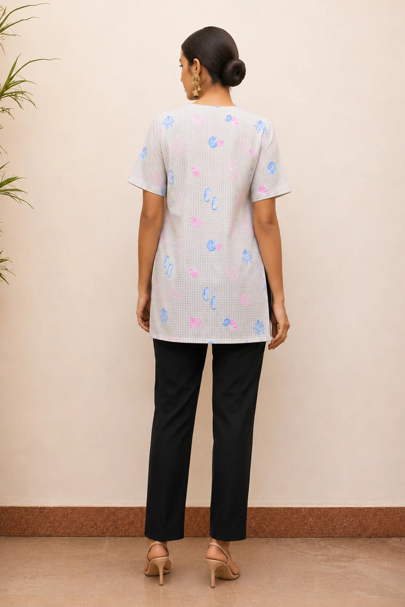Image of Pearl Grey Short Kurti