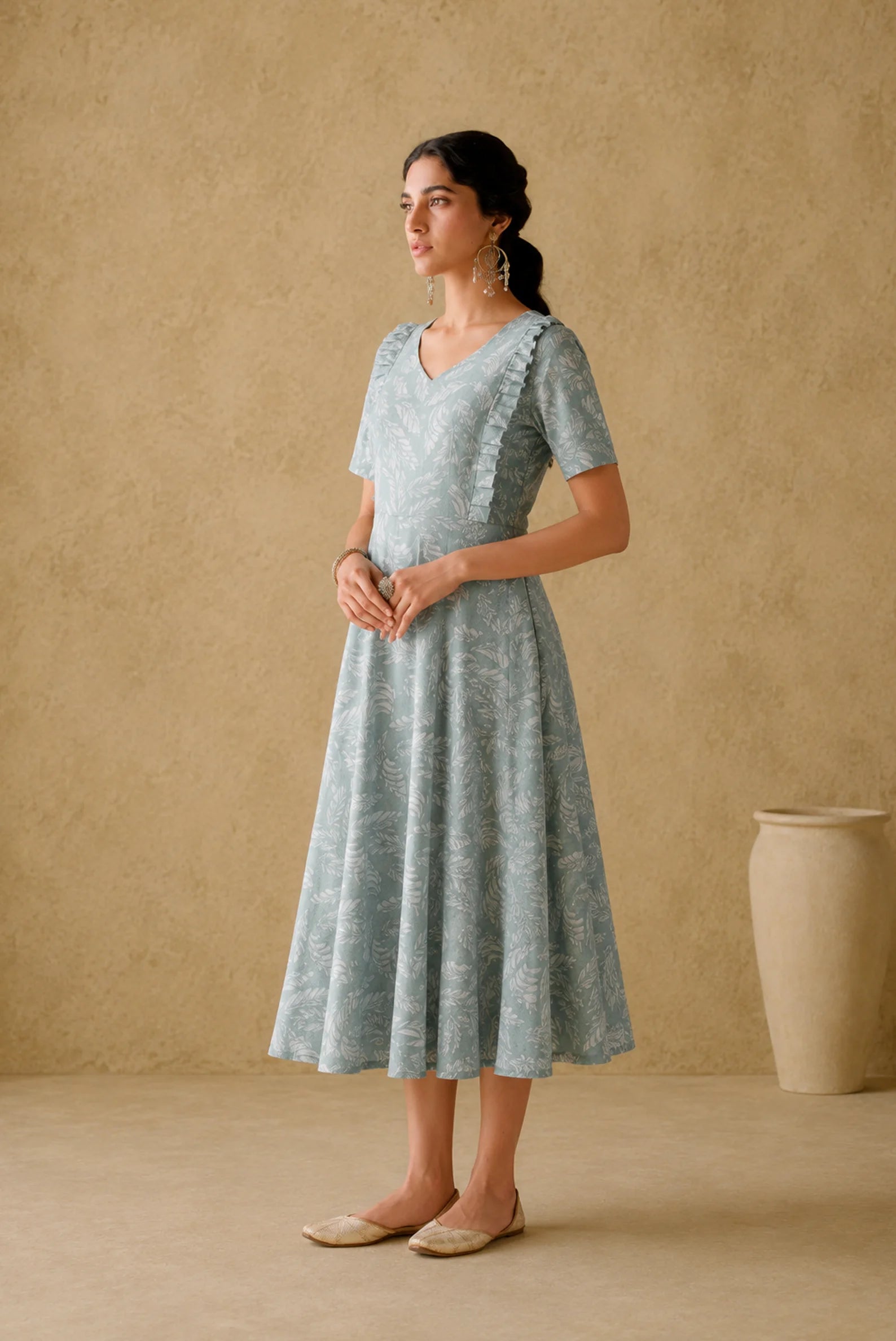 Image of Sage Leaf Maternity Frock