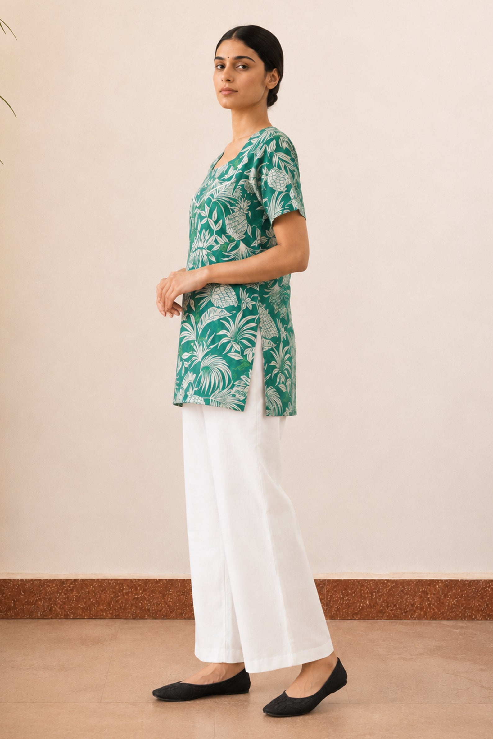 Image of Emerald Green Short Kurti