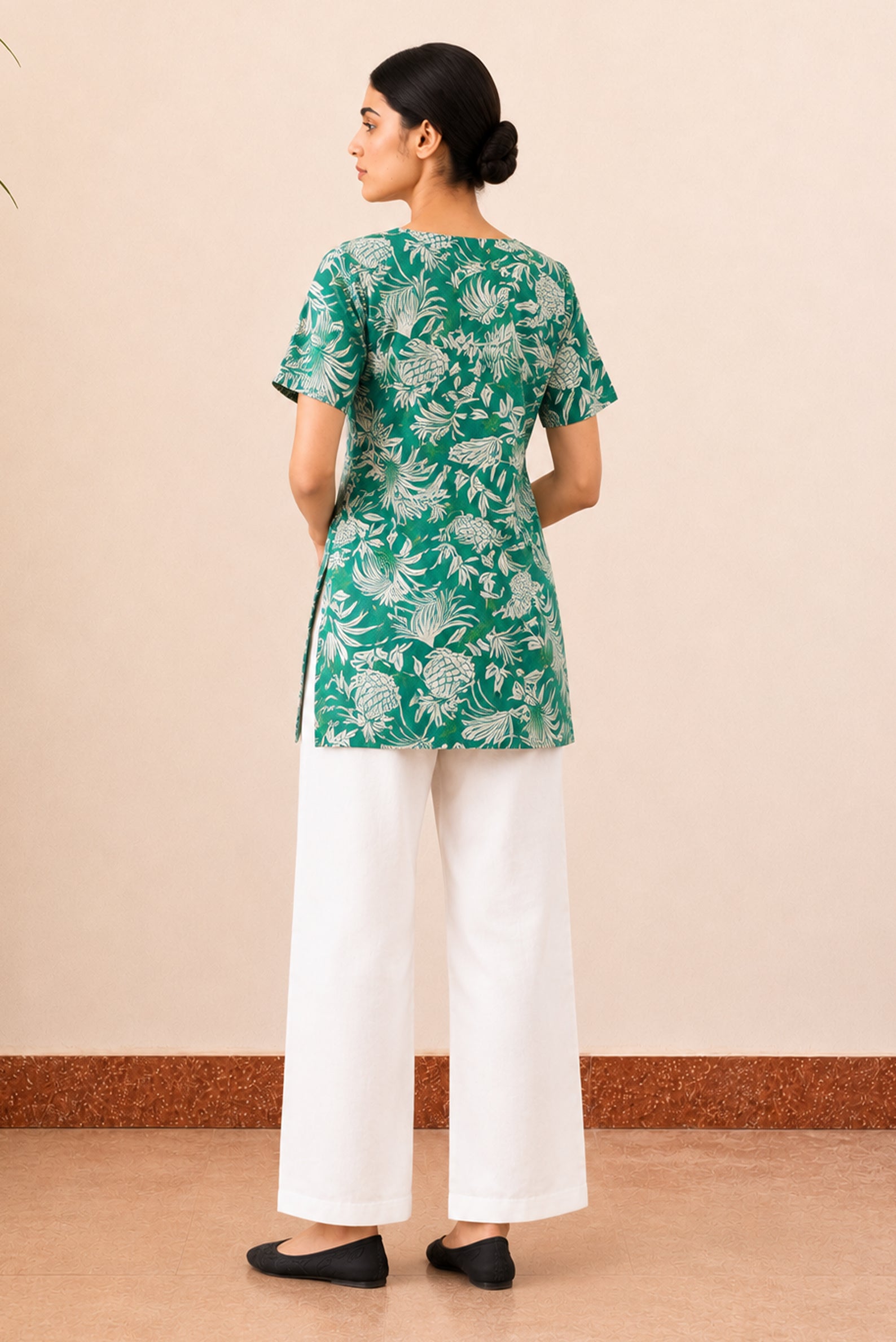 Image of Emerald Green Short Kurti