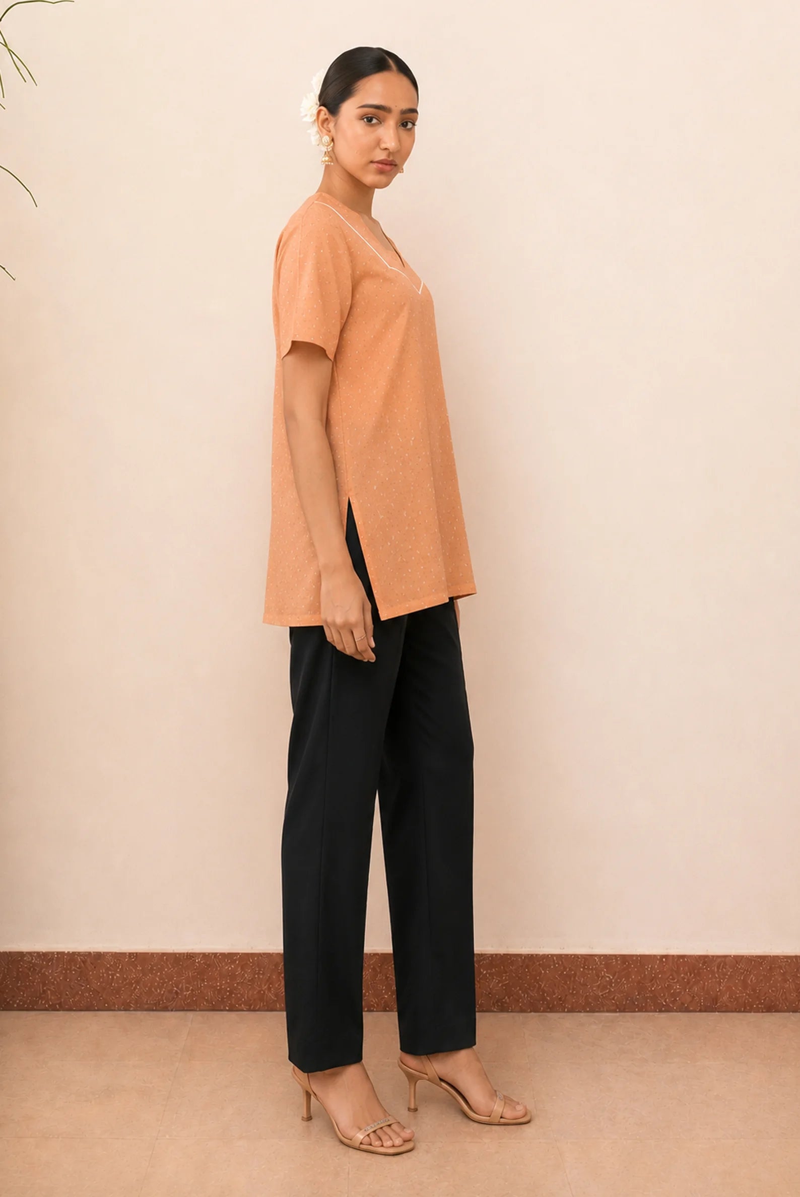 Image of Peach Blush Short Kurti