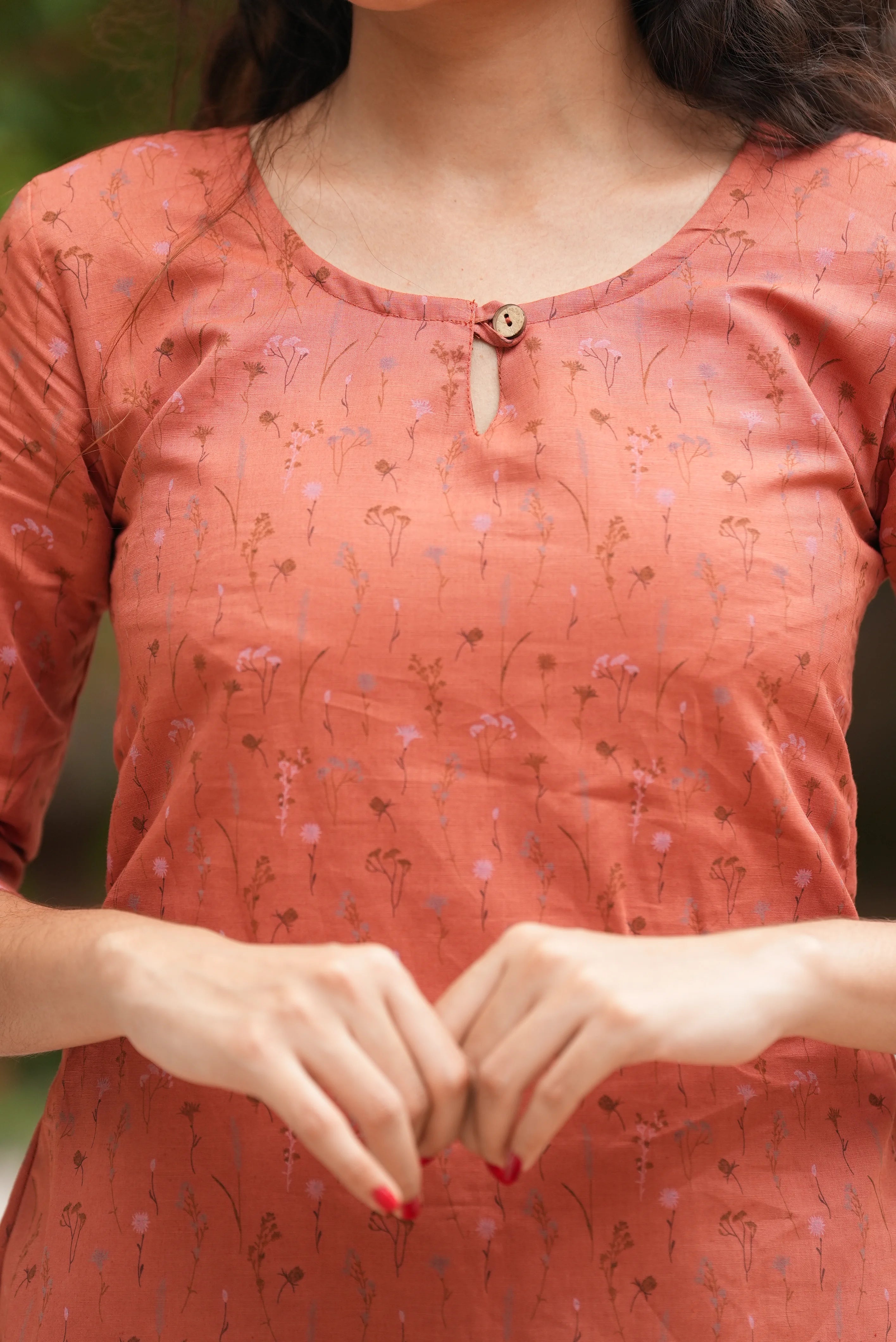 Image of Rust Bloom Casual Kurti