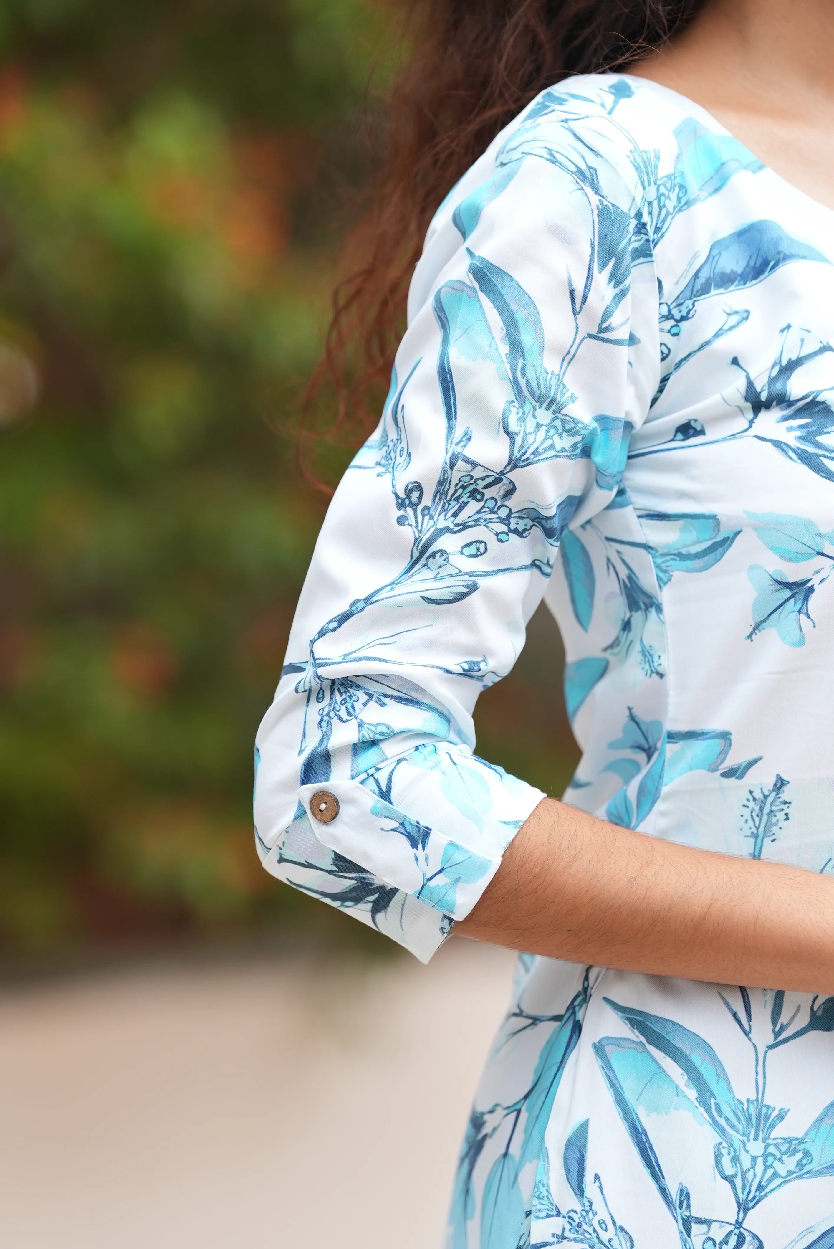 Image of Sky Blossom Casual Kurti