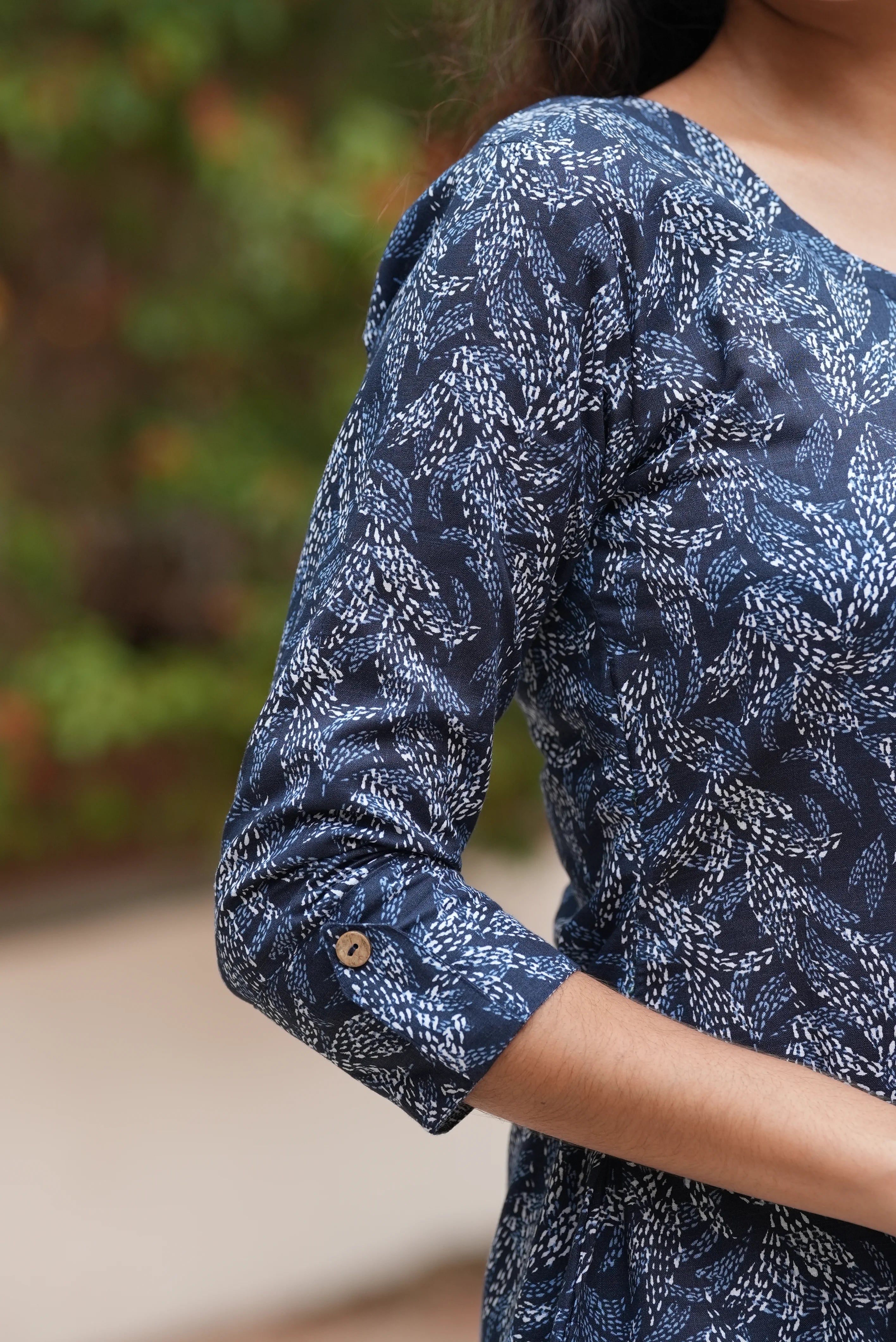Image of Midnight Leaf Casual Kurti