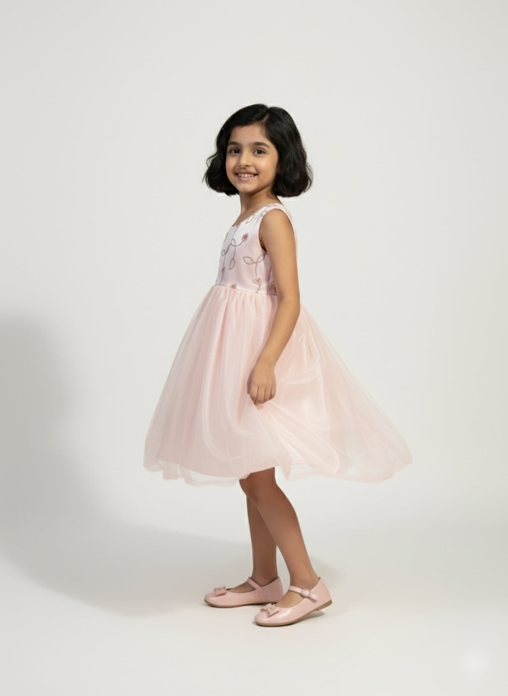 Image of Peach Petal Twirl Frock