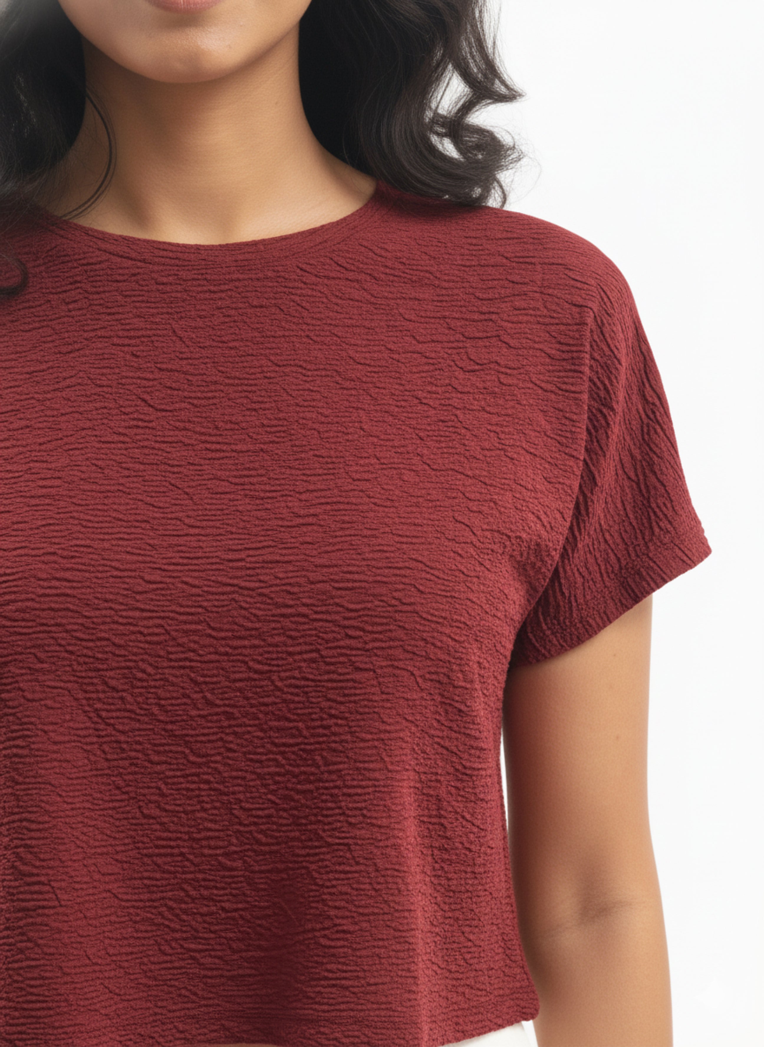 Image of Red Crop Tee