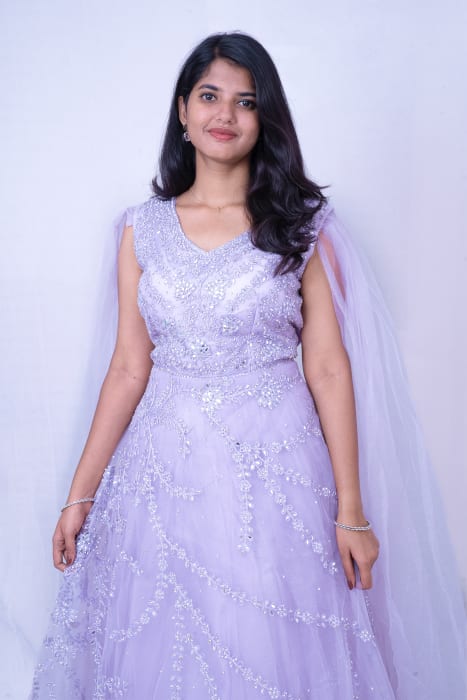 Purple Bridal Gown